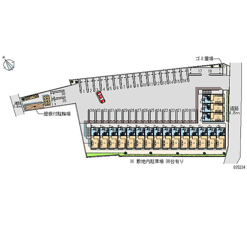 35234 bãi đậu xe hàng tháng