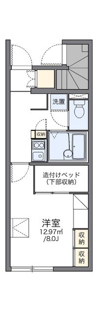 レオパレスティンカーベル 間取り図