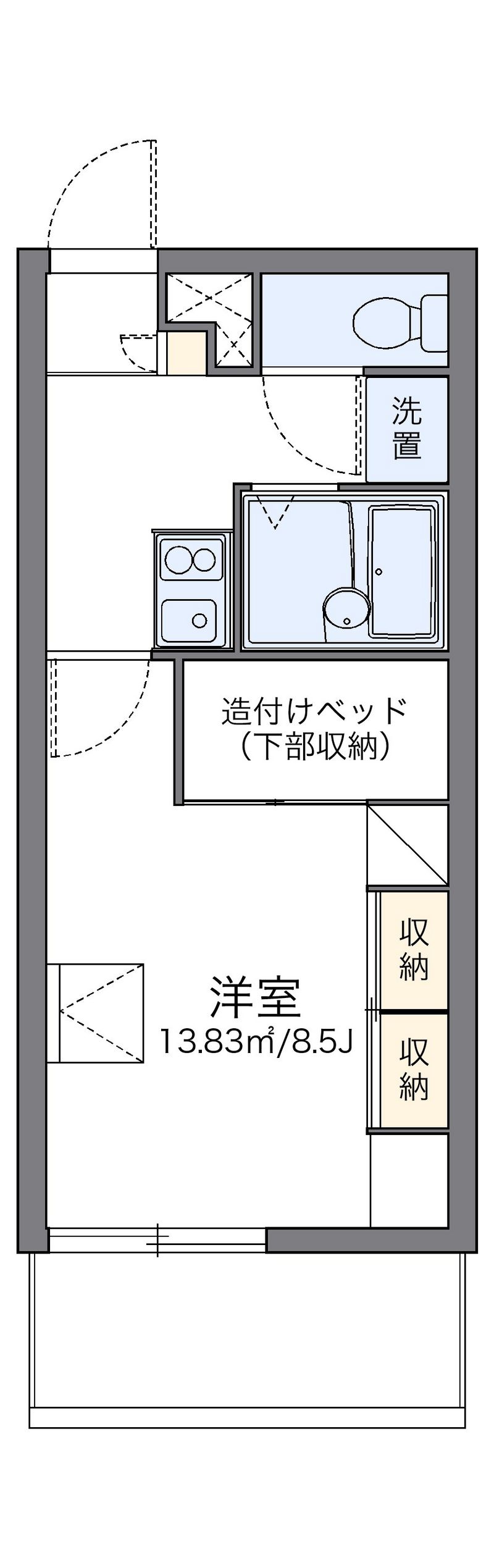 レオパレスＯＲＯＫＵ 間取図