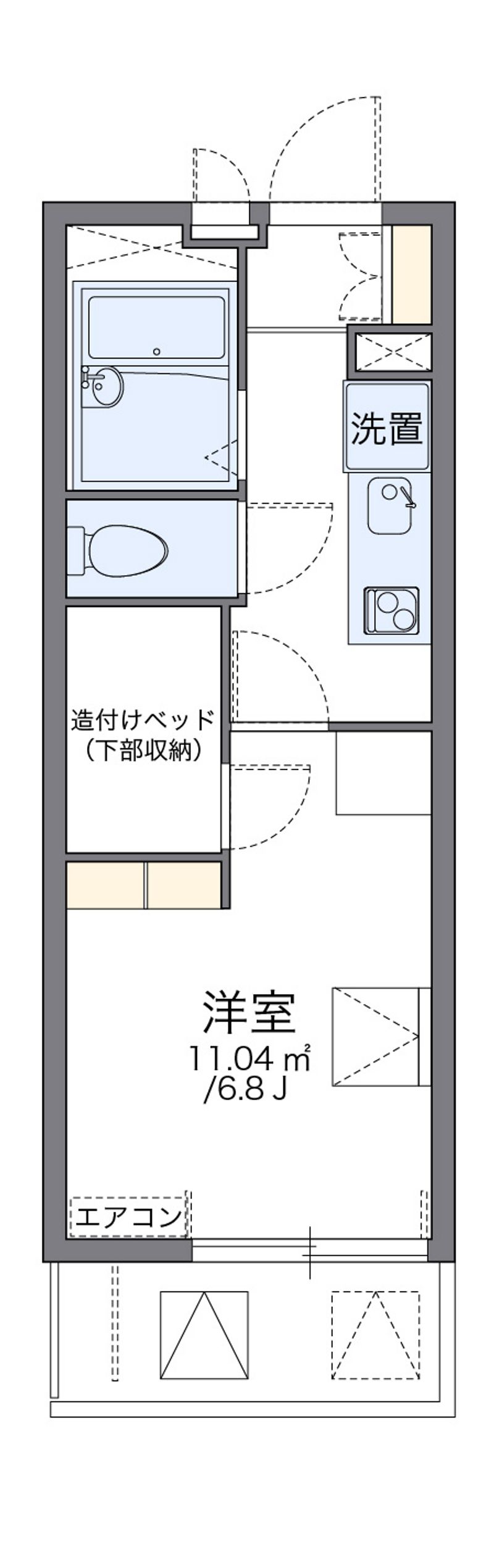 レオパレスあさひ 間取図