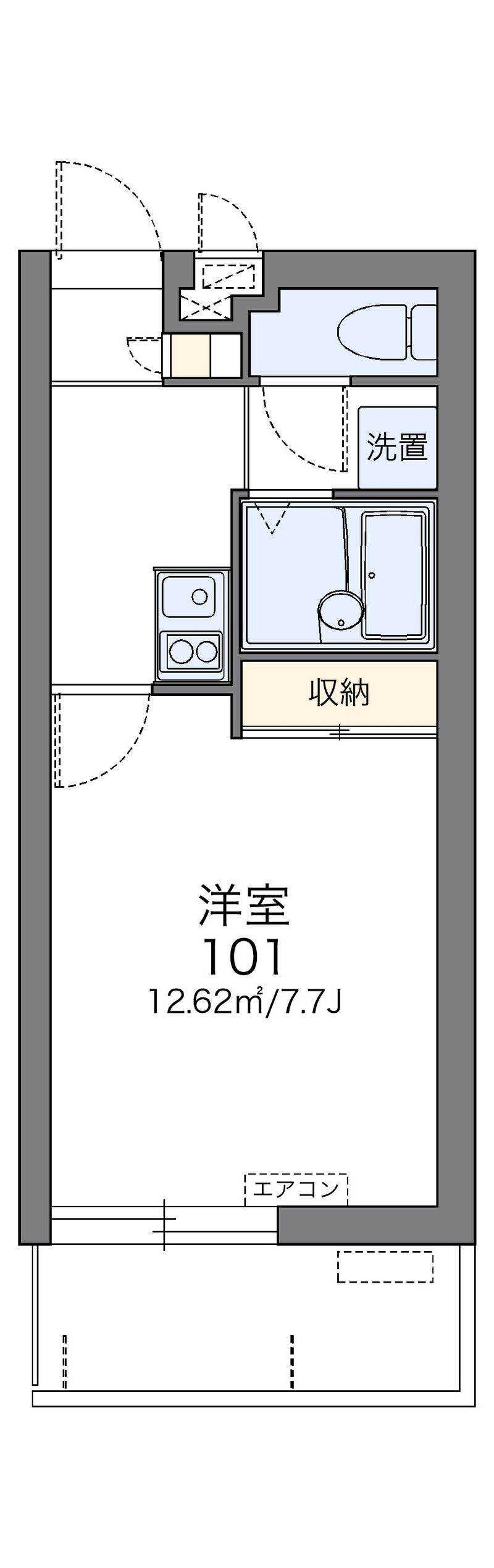 レオパレスちゅら 間取図