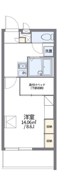 レオパレスシーバー 間取り図