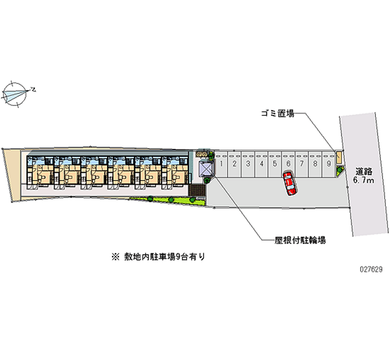 レオパレス南宮 月極駐車場