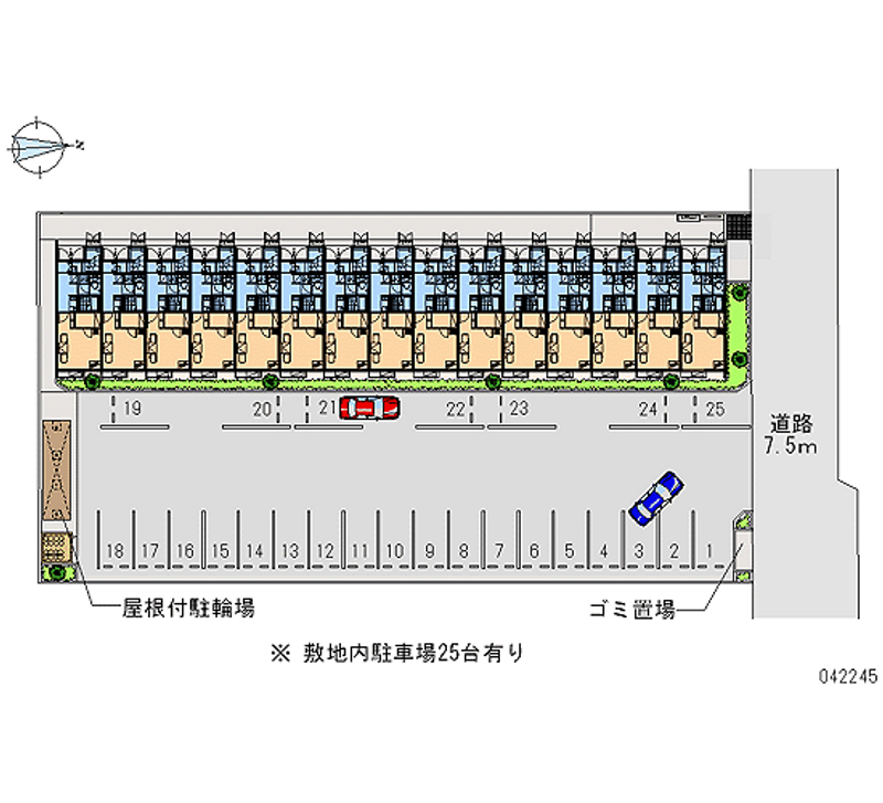 42245 bãi đậu xe hàng tháng