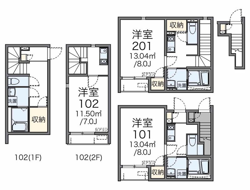 レオネクストゆず 間取図