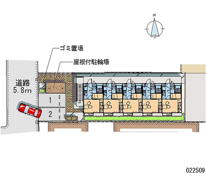 レオパレス花屋町 区画図