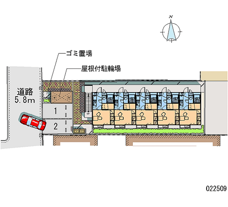 レオパレス花屋町 月極駐車場