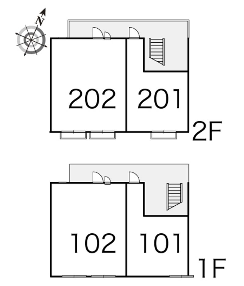レオパレス飛躍館 間取配置図