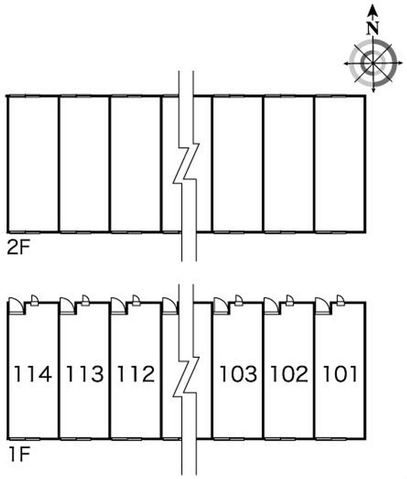 レオパレスナチュールⅡ 間取り配置図