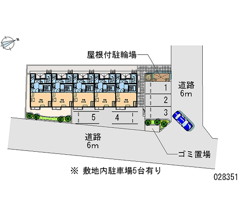 レオパレス美里 区画図