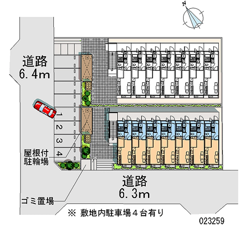 レオパレスエルフ 月極駐車場