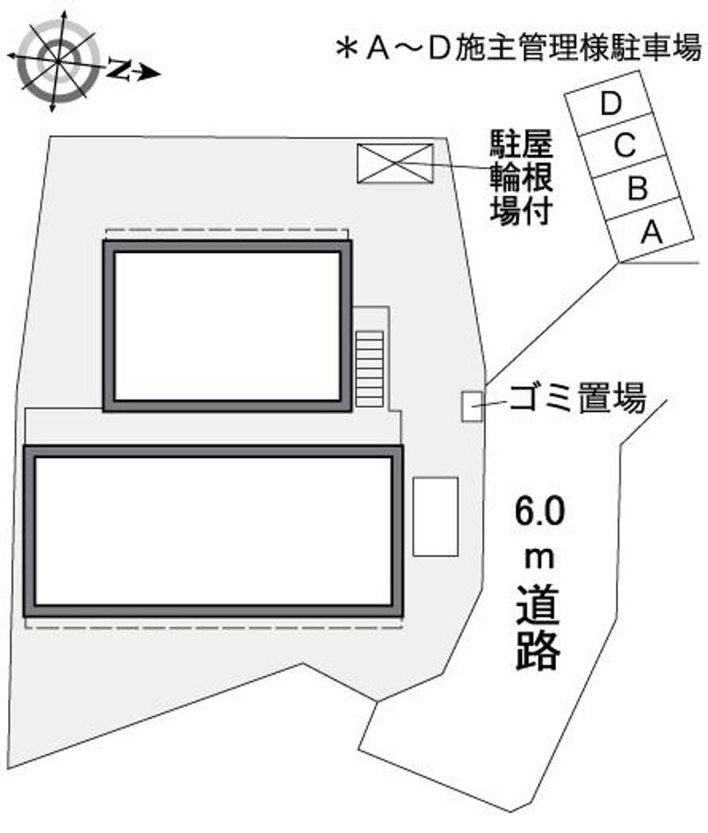レオパレスパークヒルズ 配置図