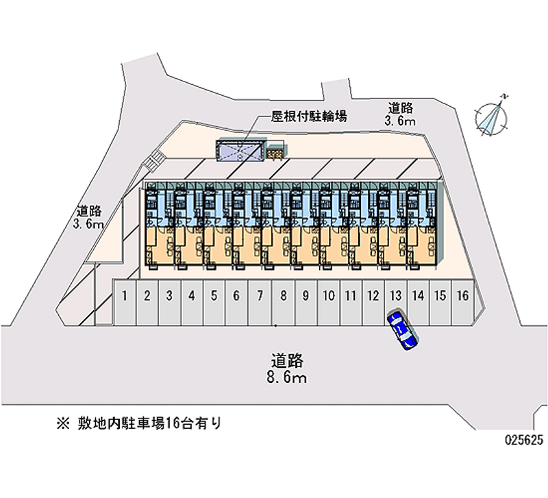 25625月租停車場