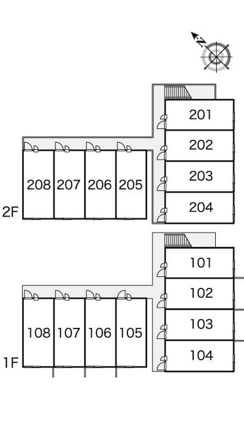 レオパレスＢａｓｔｉｌｌｅ 間取配置図