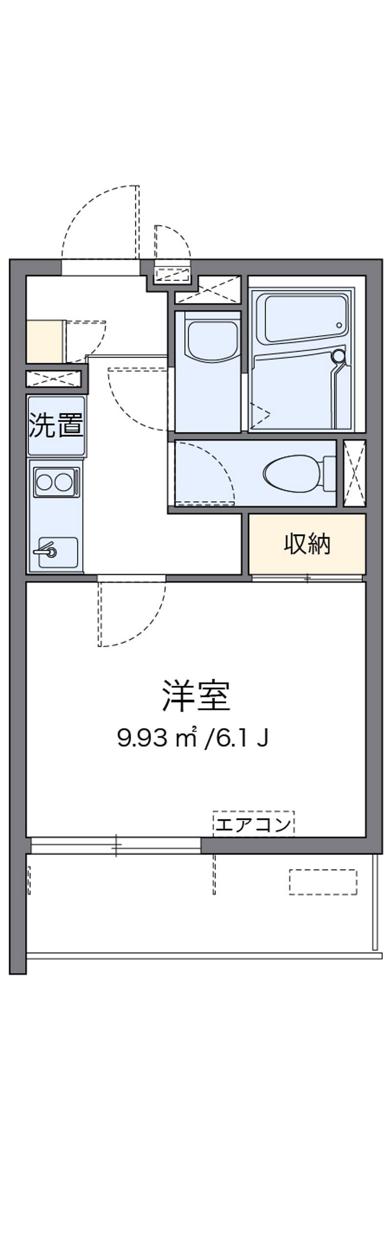 クレイノ与野 間取図
