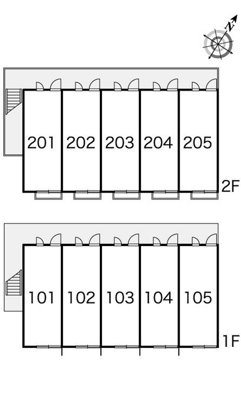 レオパレスヒルキャッスル菅田 間取配置図