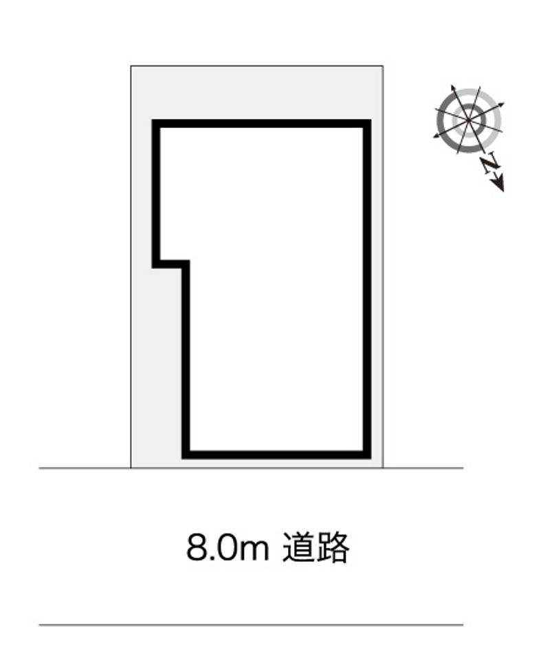 レオパレス南郷７丁目第１４ 配置図