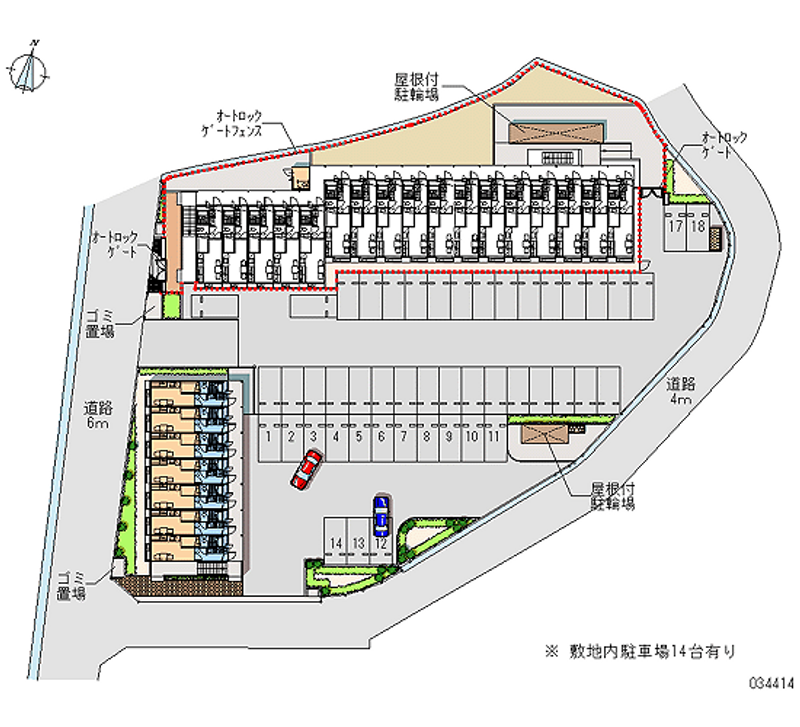 34414 Monthly parking lot