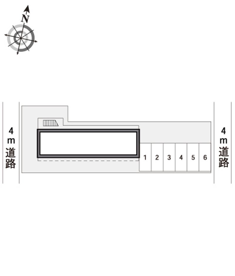 レオパレス楠 配置図
