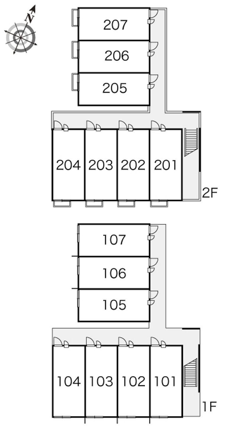 レオパレス吾家 間取り配置図
