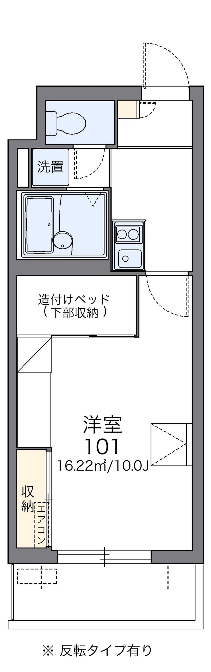 レオパレスパルコートＤ 間取図