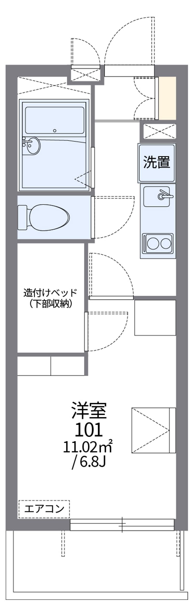 レオパレスエスペランサ野上 間取図