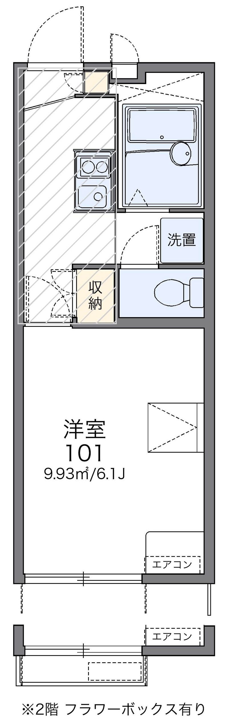 レオパレスハイマート柳ヶ丘Ⅱ 間取図