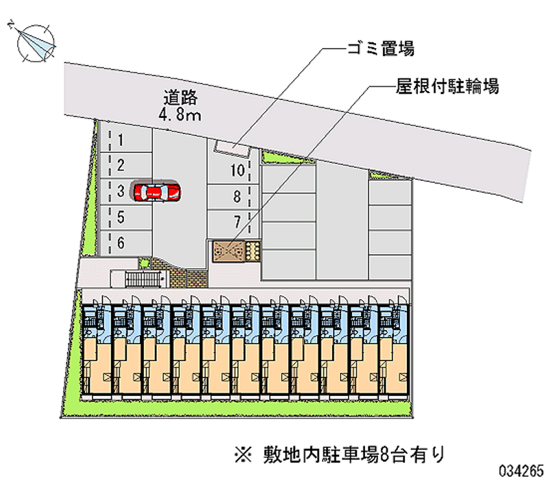 レオパレス茶屋 月極駐車場