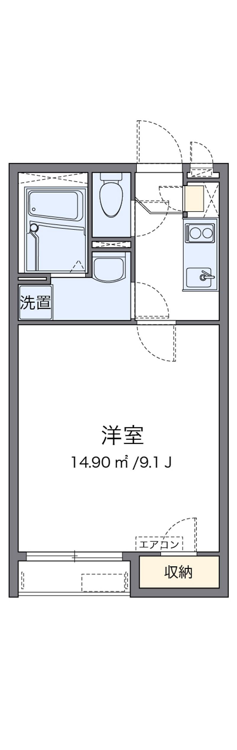 クレイノブランシュヴァルⅤ 間取図
