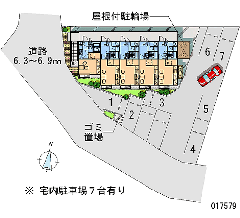 レオパレスプランタン四番館 月極駐車場