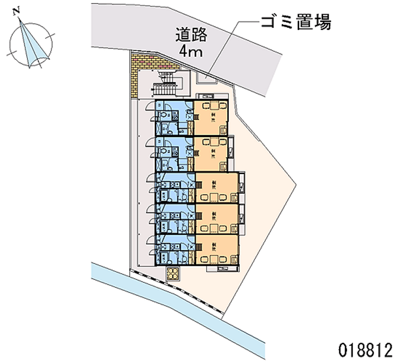 レオパレスＡｄｖａｎｃｅ富雄 区画図