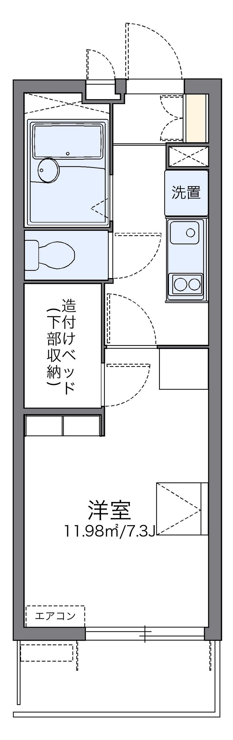 レオパレスクレール 間取図