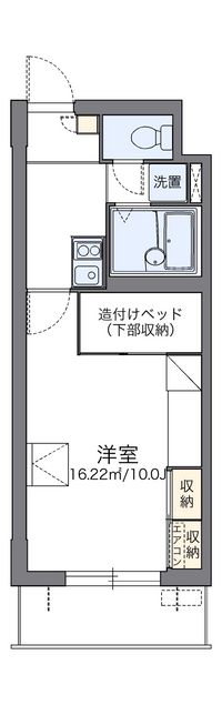 レオパレスパルコートＣ 間取り図