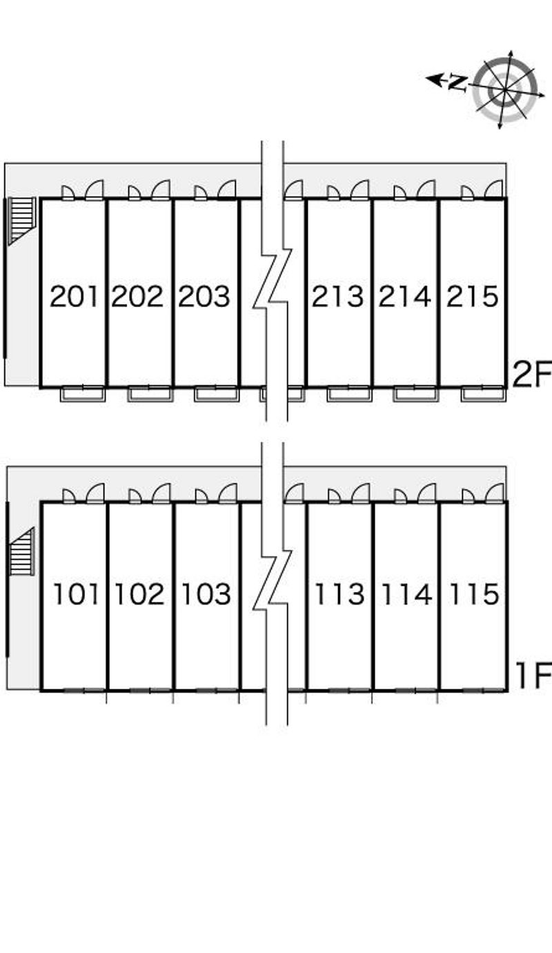 レオパレスグランツⅡ 間取配置図