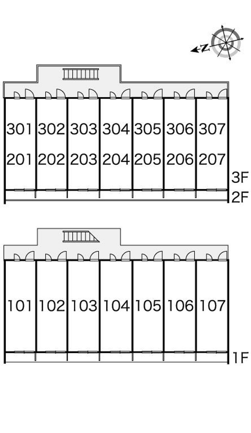 レオパレス勝利 間取り配置図