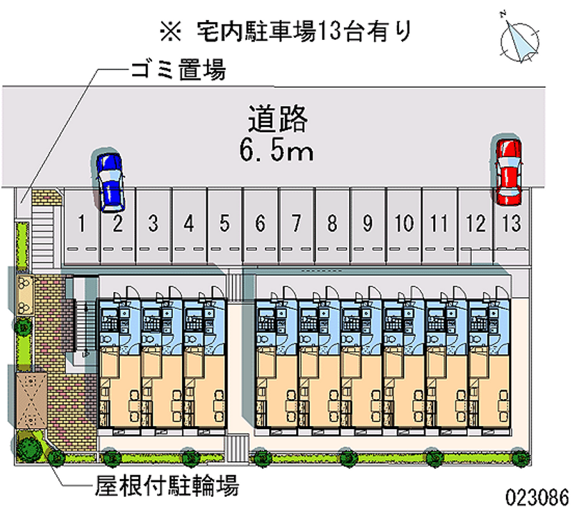 23086 Monthly parking lot