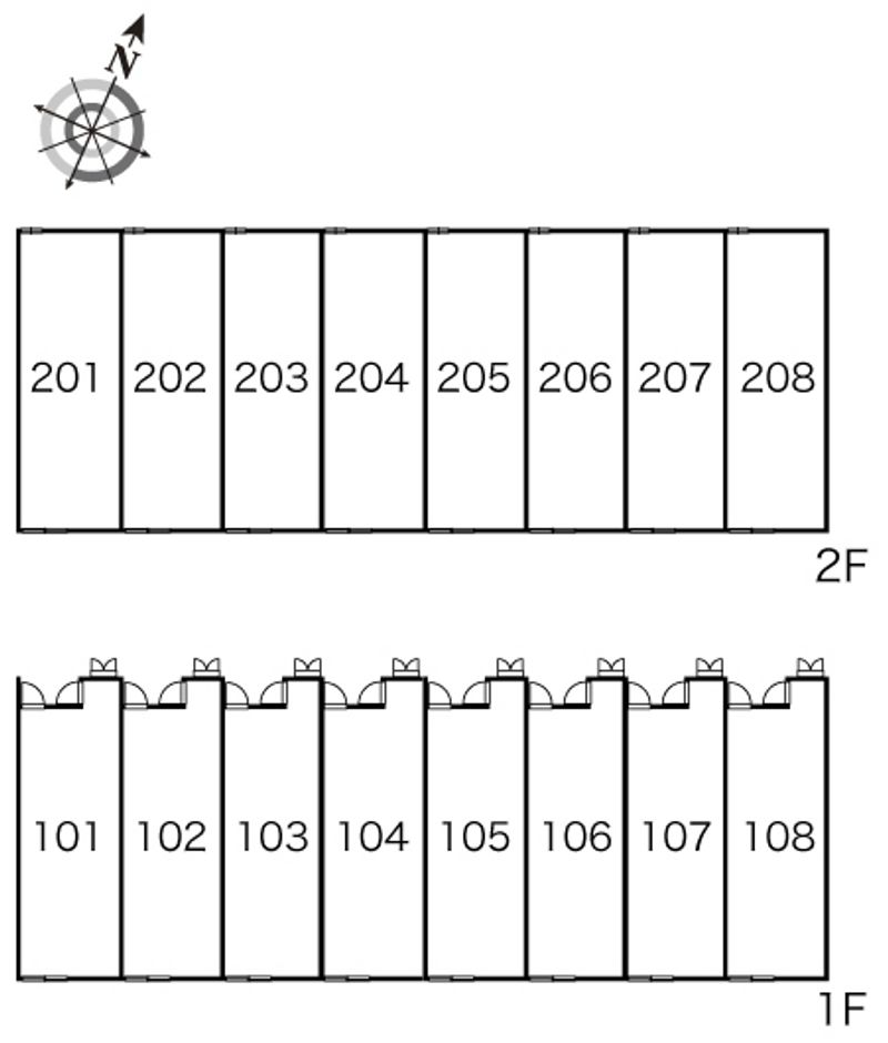 レオパレスサザンヴィレッジ 間取配置図