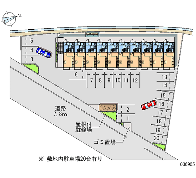 レオパレスＨＩＲＯ 月極駐車場