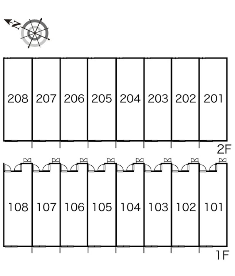レオパレスルーチェＳＫＹ 間取り配置図