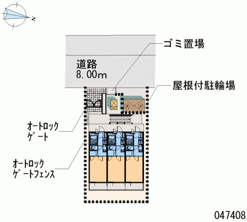 レオパレスコンフォート　Ｌ 区画図
