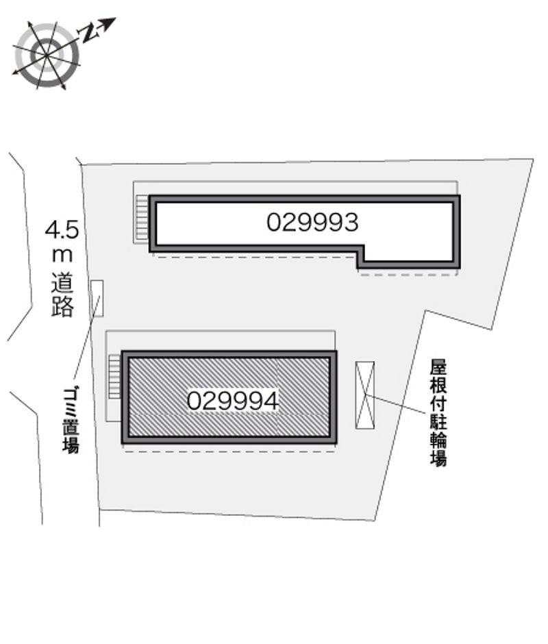 レオパレス桜花Ｂ 配置図