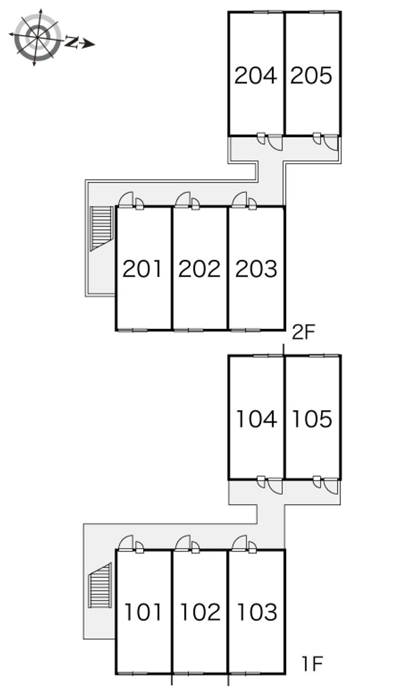 レオパレス正栄 間取り配置図