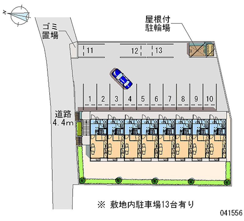 レオパレス奥条 月極駐車場