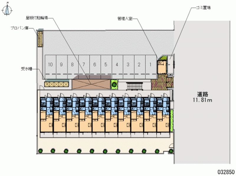 レオパレスＳＫＹＷＩＮＧＳ箱崎 区画図