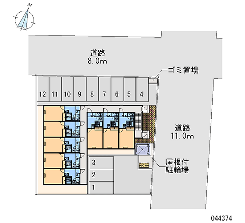 レオパレスカルモ 月極駐車場