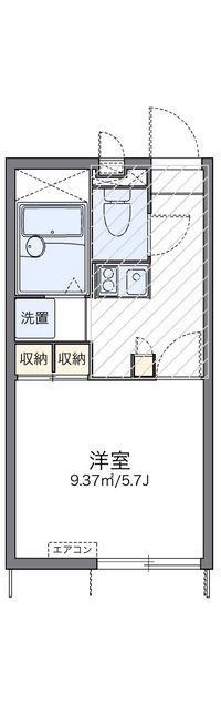 レオパレスサンブリッジ 間取り図