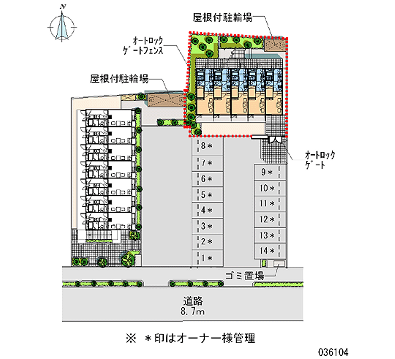 レオパレスＫＯＩＺＵＭＩⅡ 区画図