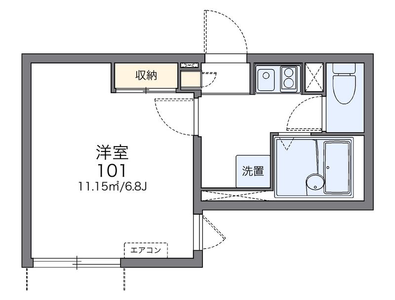 レオネクスト旭鶴Ⅱ 間取図