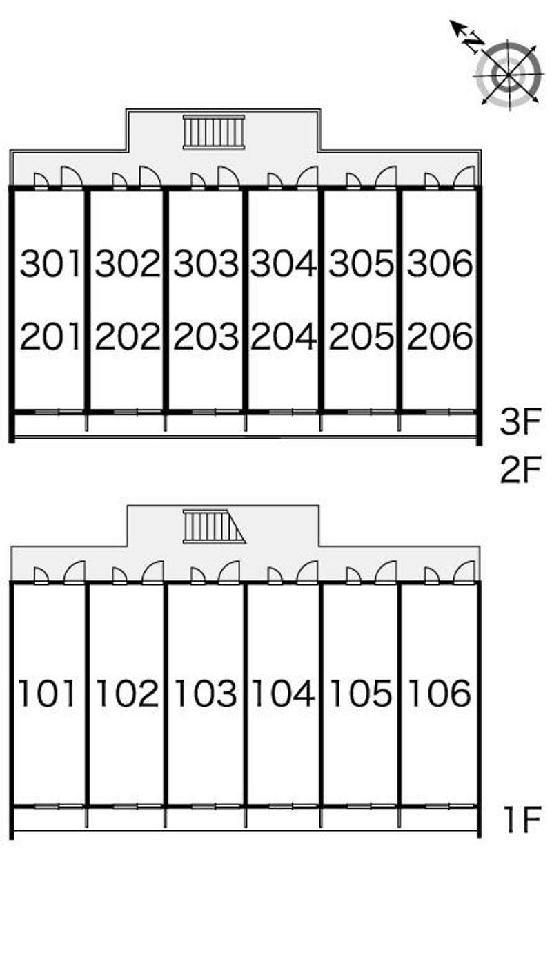 レオパレスアヴリオ 間取配置図