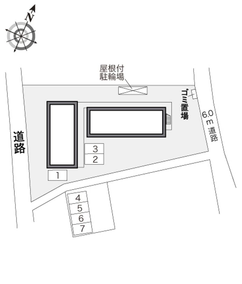 レオパレスグリーンハイムⅡ 配置図